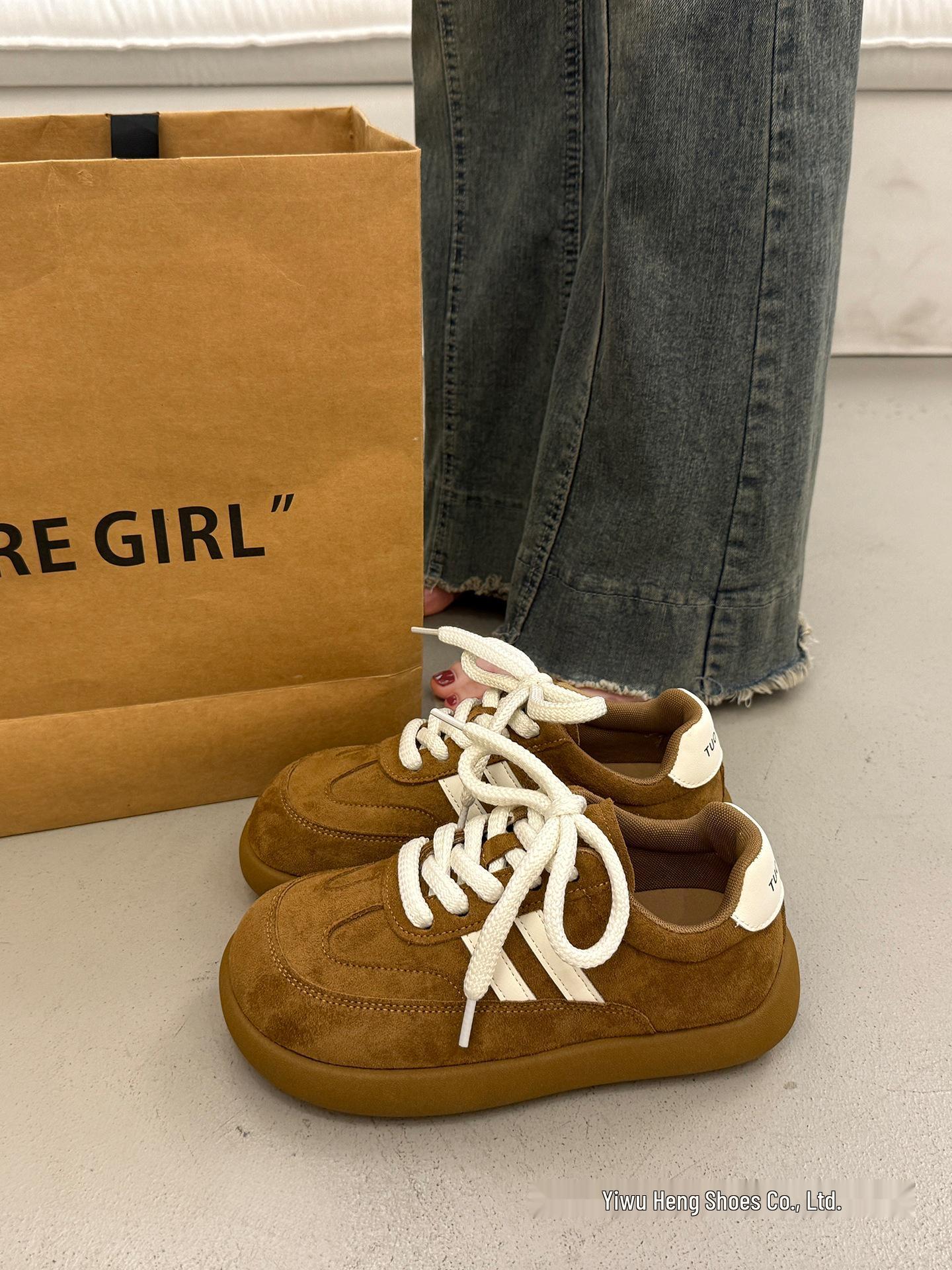 

Women s Versatile Thick-Soled Sneakers - Autumn 2025 Edition: Lightweight, Casual, Sporty German Trainers 40 коричневий