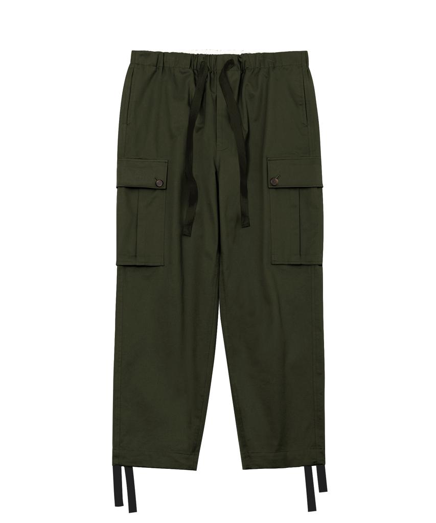 Kaneitei Wide Cargo Pants (Olive Drab)