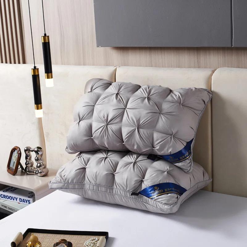 2-Piece Sleep Pillow Set, Soft Supportive Bed Pillows, Suitable for Back, Stomach, or Side Sleeping Luxury Hotel Pillows
