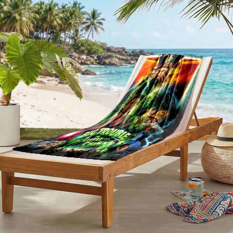Big Trouble Little China Fashion Beach Towel: Ideal for Summer Adventures Soft, absorbent and quick drying suitable for swimming and bathing