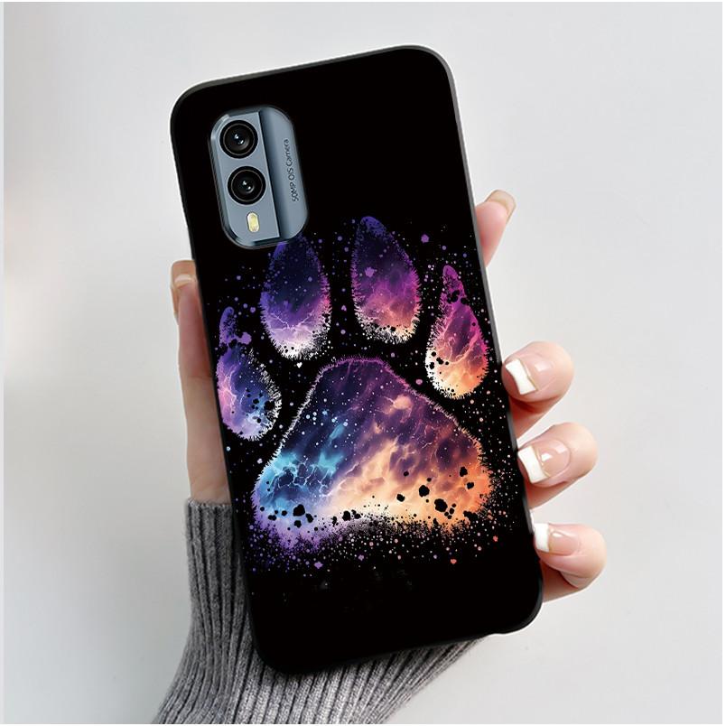 Casing For Nokia X30 5G Anti-scratch Bumper Soft Shell For Nokia XR21 Beautiful Brightly Colored Sunflower Pattern Black Case