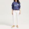 Polo Ralph Lauren Buchstaben Blumenmuster Rundhals Lässiges Sweatshirt Damen Sweatshirt Marineblau WMPOKNINFB20191-410