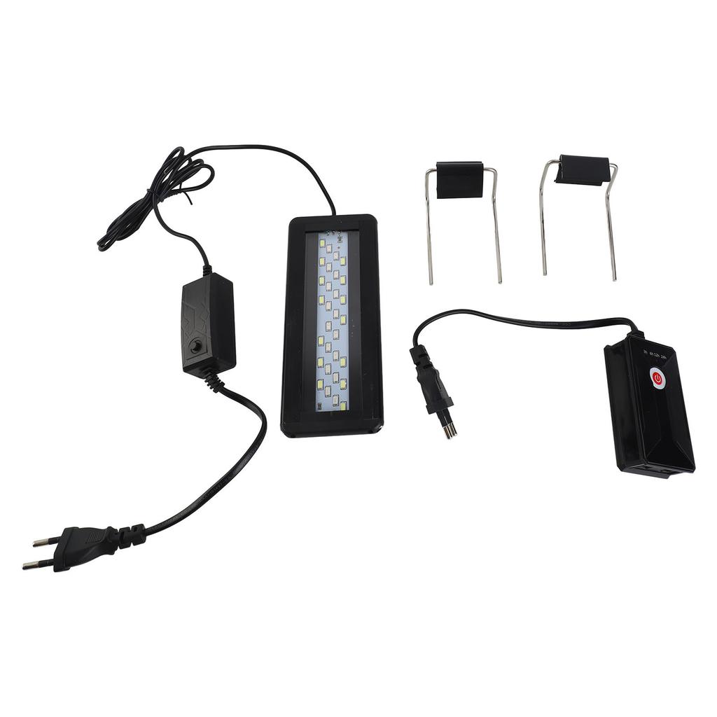 3W LED Aquarium Light 4 Row 3 Colors Adjustable Aquarium Light with 3 6 12 24 Hours Timer for 8?12