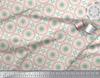 Soimoi Red Japan Crepe Satin Fabric Mandala Geometric Print Fabric by the Metre 42 Inch