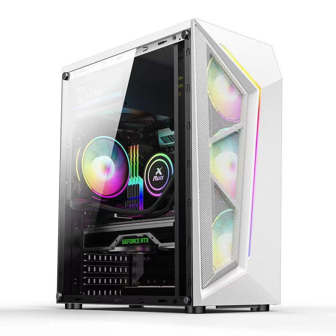 

Корпус игрового компьютера Qihangzhe V8 RGB с прозрачной стороной