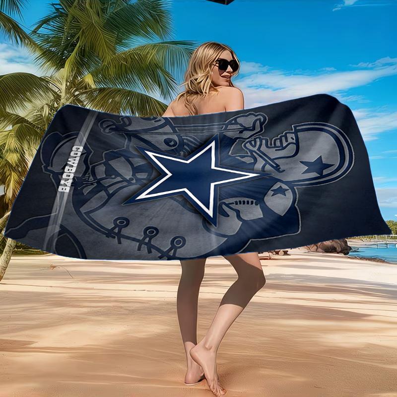 American Flag Cowboys Beach Towel, Quick-drying, Easy to Care for, Suitable for Both Fitness and Beach Vacations,Sports Essential