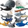 MOC Zoo Animals Building Blocks African Elephant Camel Deer Wolf Crocodile Tiger Lion Sheep Warhorse Mini Brick Kid Toy Gift S06