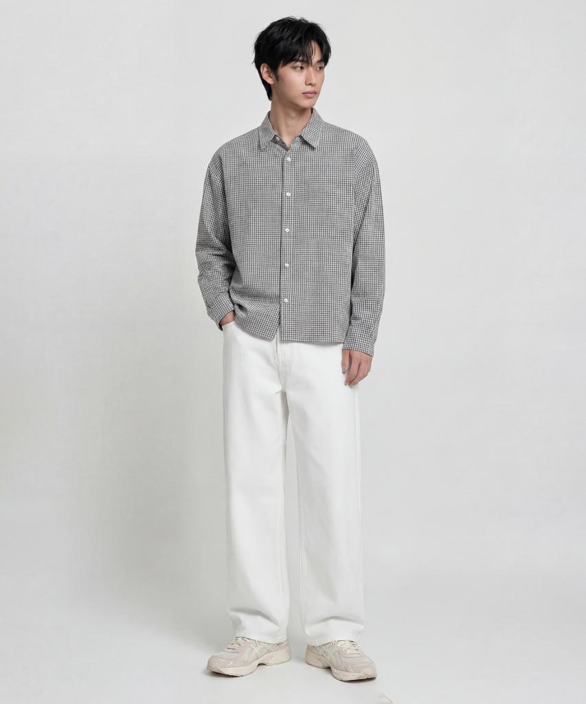 AGOD Wide Denim Pants [Cream]