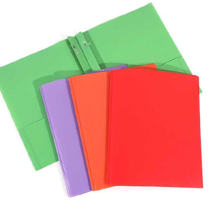 Letter Size File Organiser with 2 Pockets and 3 Prong Document Organiser with 3-Prong and Two Pockets for School Office