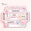 Wedding Reception Signage First and Last Day of School Board Sign for Kids, Reusable Wooden Memo Chalkboard Sign, Cute Writing Daily Notes Schedules