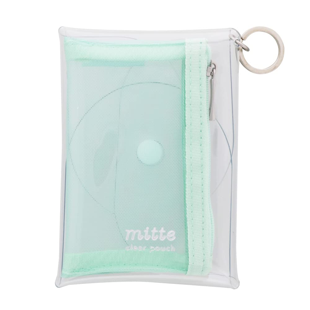 

Sunstar Stationery Clear Mini Pale S2321599 Pouch, Mitte, Green,