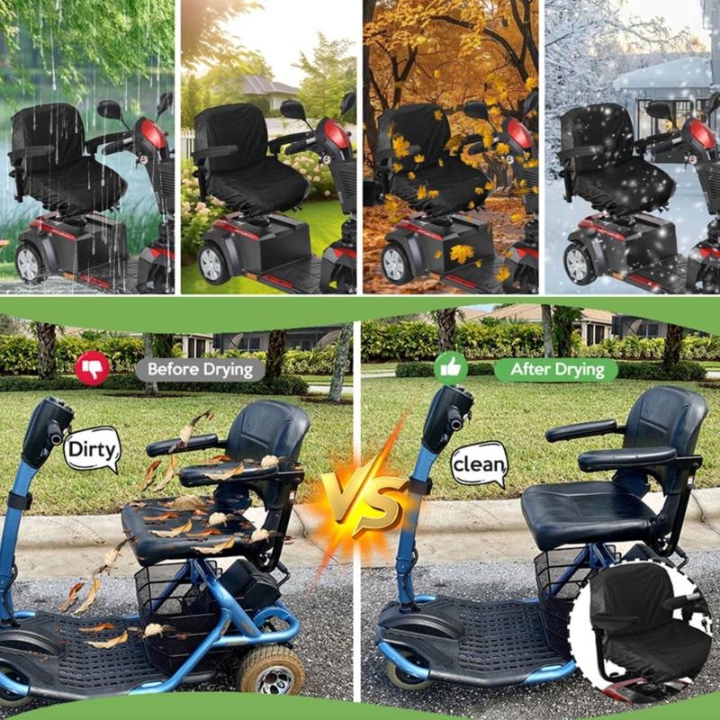 Wheelchair Accessories Electric Wheelchair Seat Cover for Elderly Easy To Clean Waterproof Mobility Scooter Protector