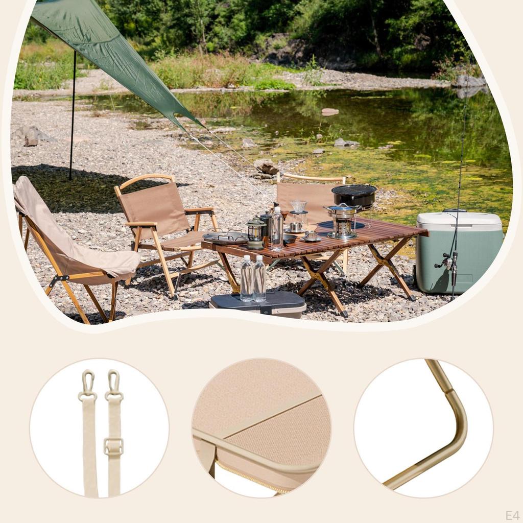 Camping Stool Folding Fishing Oxford Cloth Heavy Duty for Backpacking Outdoor