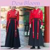 Chinese Style Mens Hanfu Costume With Ginkgo Leaf Embroidery For Dance Performances And Cultural Events