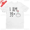 I Am 39 Middle Finger Shirt I 40th Birthday Gifts For Wounisex 40th Birthday For Her Funny Gift Harajuku Graphic T Shirts Cotton