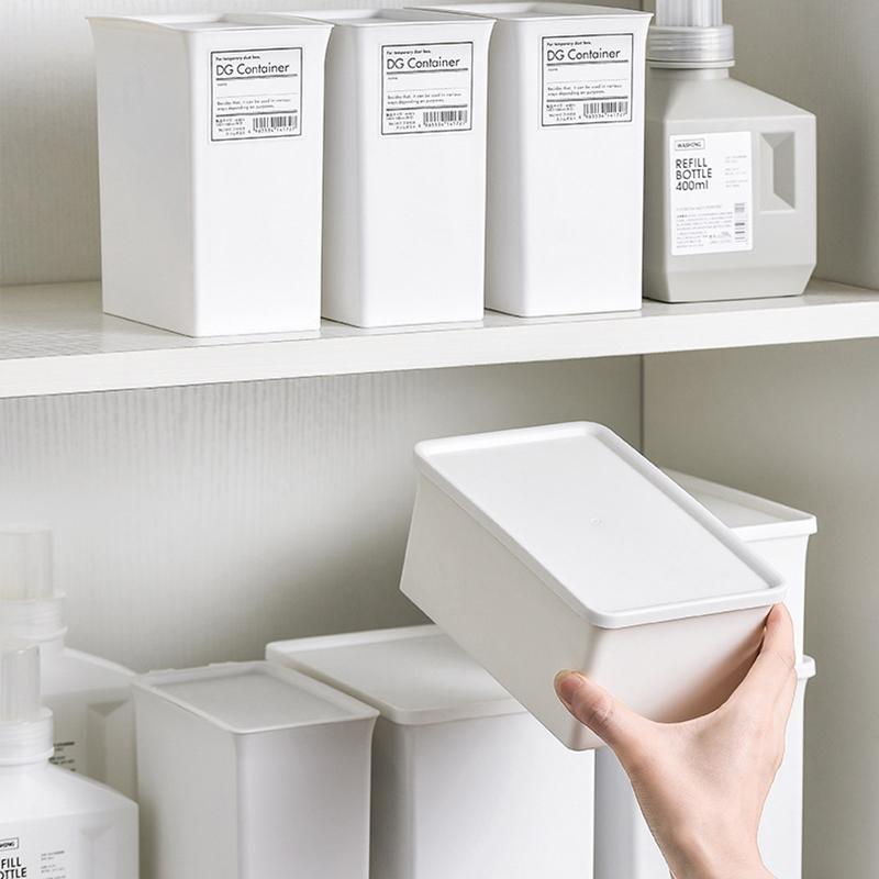 Household Washing Powder Laundry Powder Boxes Storage With Lid Storage Baskets Bottle Laundry Powder Box Organizer Container