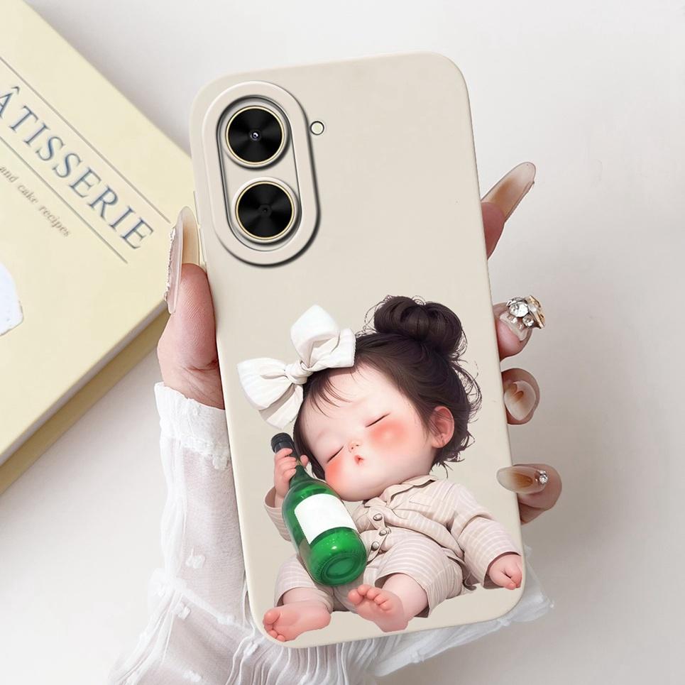 

Для Xiaomi Redmi A5 NFC RedmiA5 Чохол Poco C71 Coque Funda Квітка Дівчачий Кролик Жіноча Мода М який Чохол для Телефона М який Силіконовий Футляр Xiaomi Redmi A5 NFC