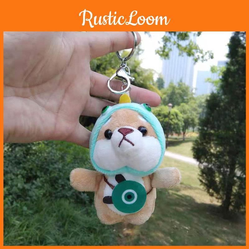 Plush Adorable Akita Dog Keychain Cartoon Shiba Inu Doll Soft Toy For Bags Gifts And