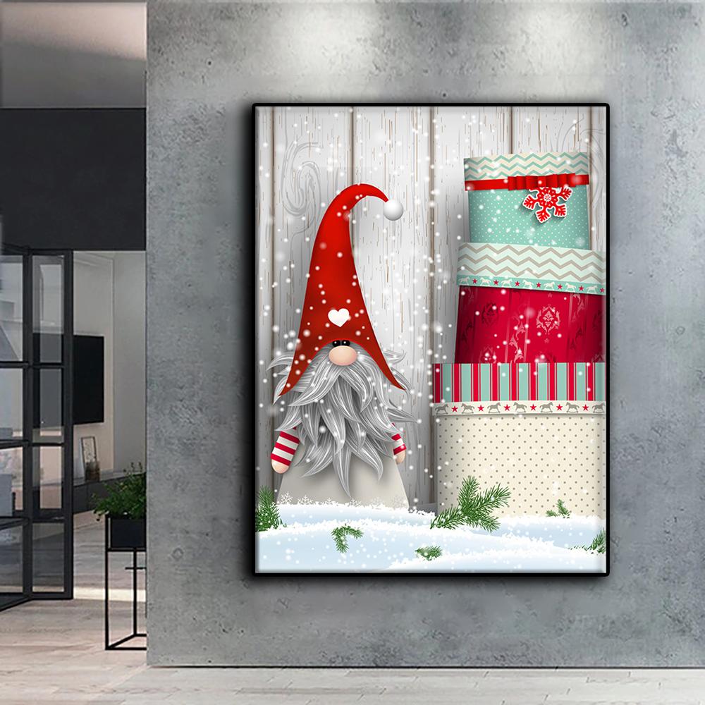 Diamante ricamo albero di Natale Babbo Natale pupazzo di neve 5D pittura diamante fai da te punto croce strass