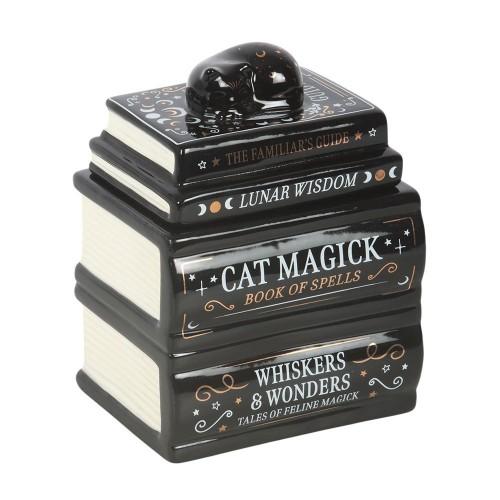 Something Different Bruciatore di oli Stack di Libri Magici per Gatti