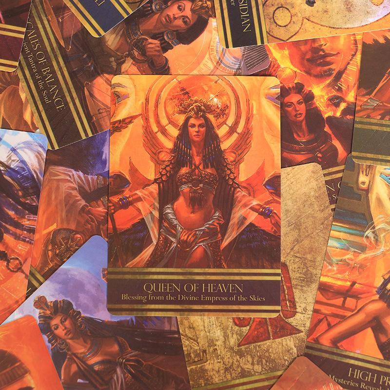ISIS Oracle Cards Taort Cards Game Tarot Deck with Guidebook Board Game for Adult Family Oracle for Fate Divination