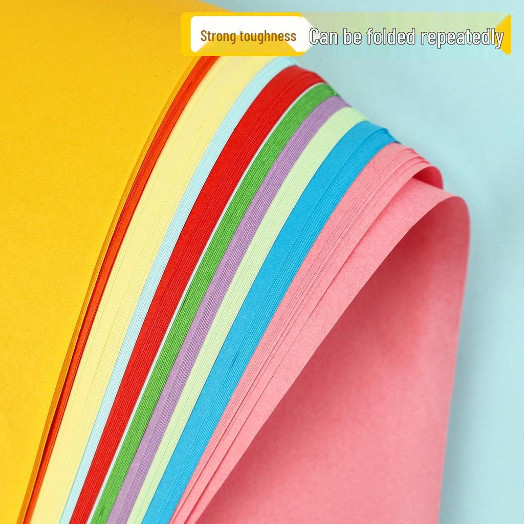 Colored Origami Craft Paper: A4 Thick Cardstock for Kindergarten & Student DIY Projects