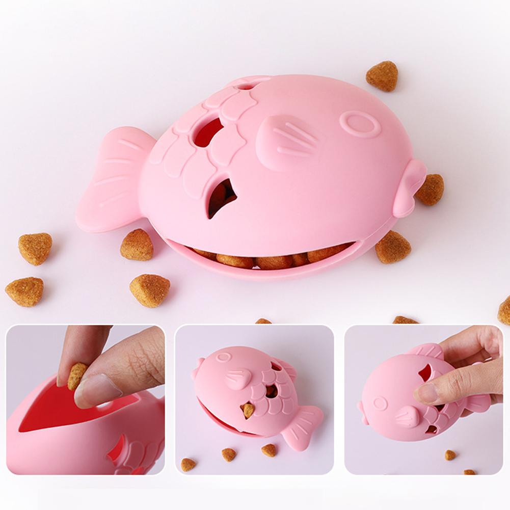 Dog Food Leaking Toys Silicone Pet Interactive Puzzle Feeder Treat Dispenser Cat Chew Teething Anxiety Relief Slow Eating Game