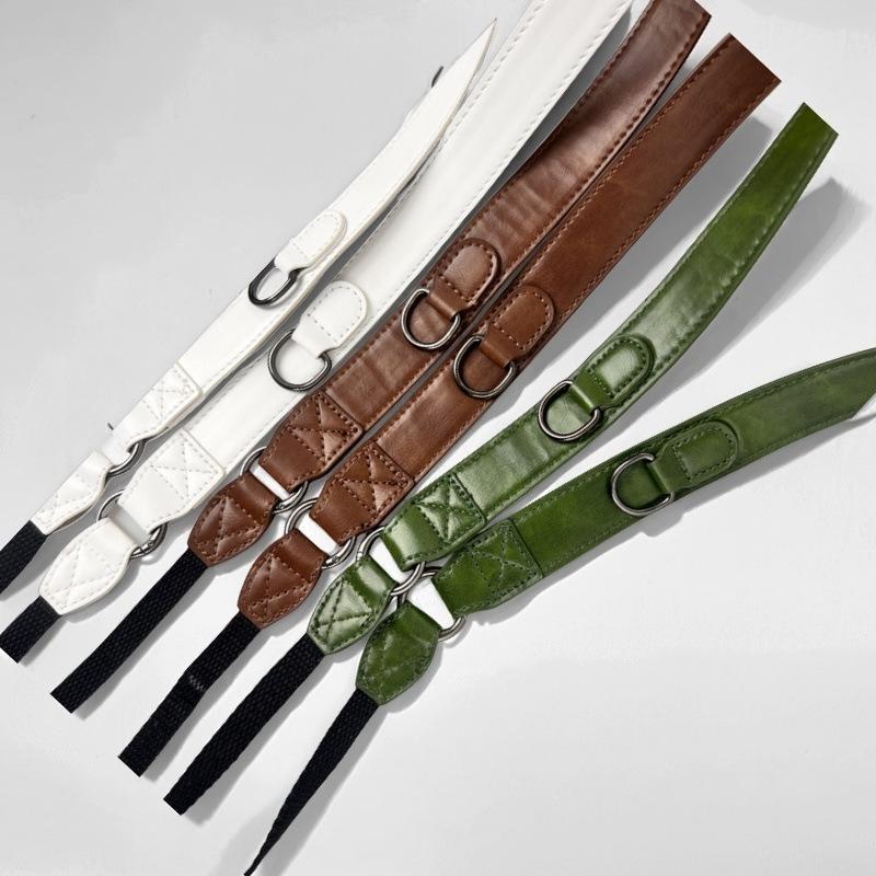 

Простой черный кожаный ремешок для однообъективной зеркальной камеры, плечевой ремень для беззеркальной камеры, ремень-кроссбоди для камеры, кистевой ремень