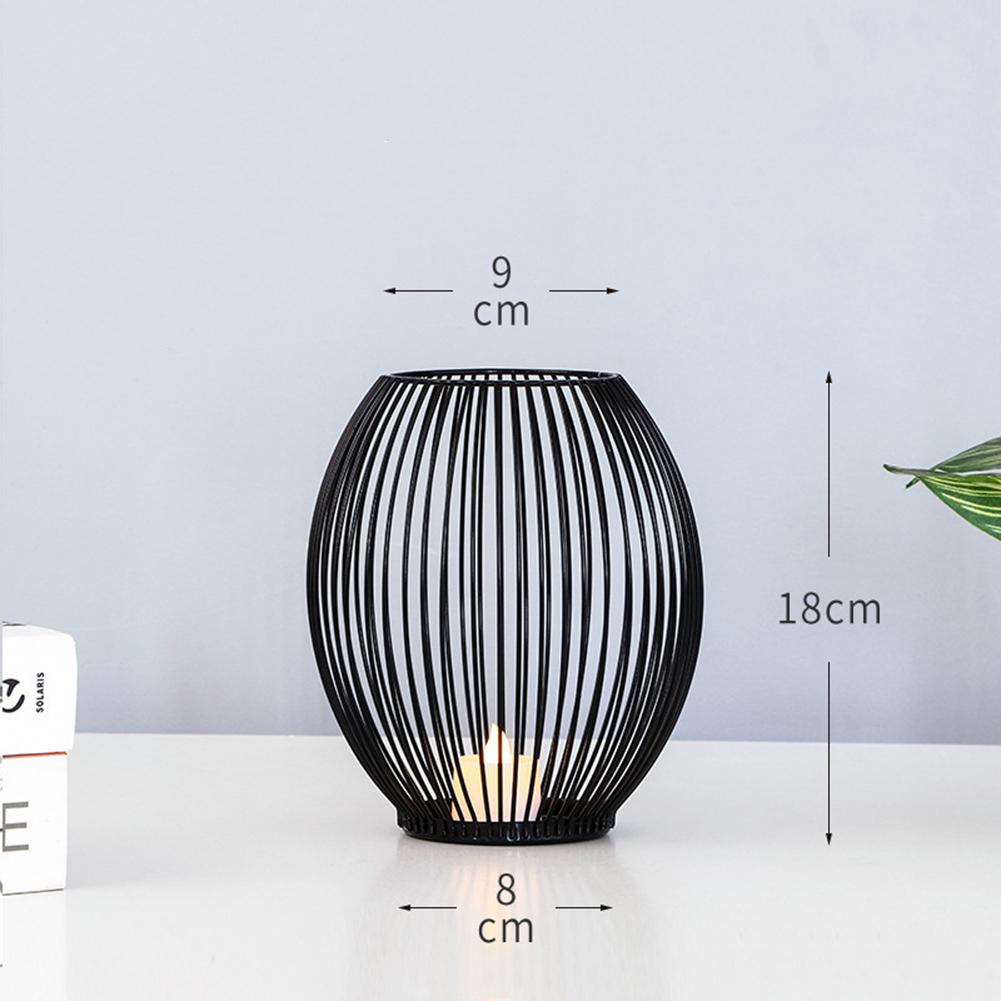 Candle Holder Cage Metal Candlestick Holder Wide Range Of Applications Anti-rust Iron Easy To Clean Long-lasting