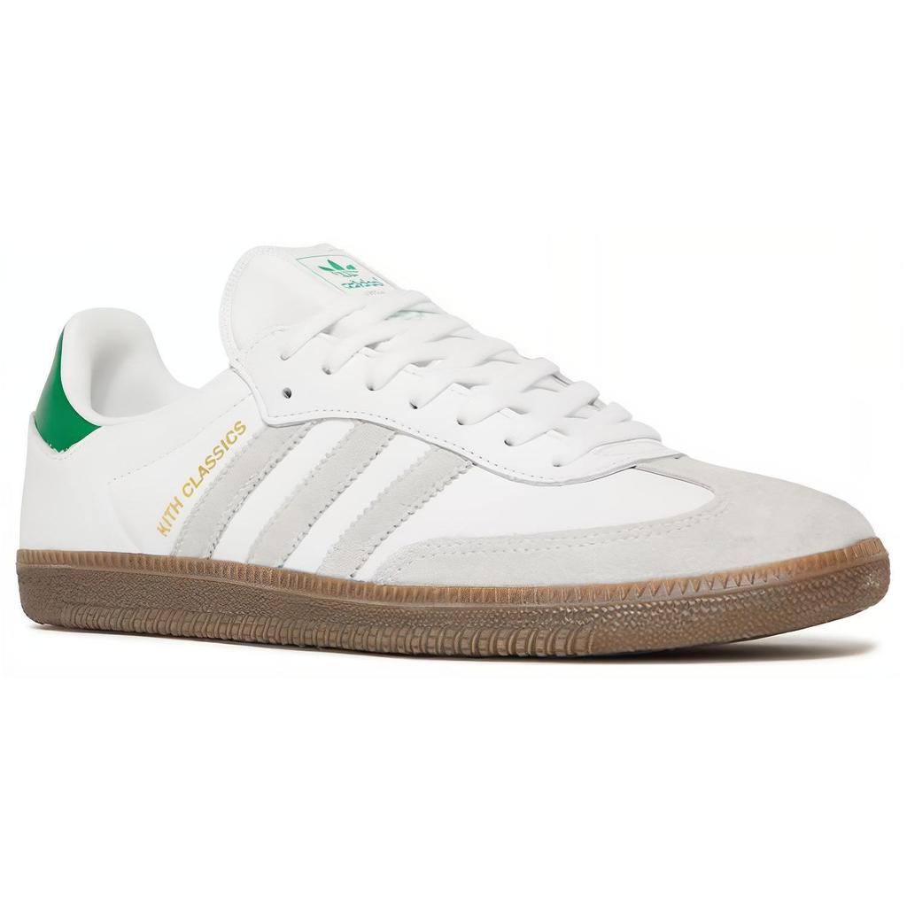 Kith X Adidas Samba OG Classics Program Unisex Sneakers White Off-White Green FX5398