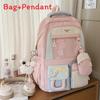 Sweet Girl Backpack With Fabric For School Use