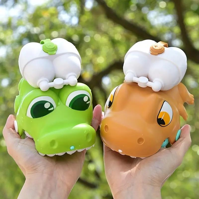 Animal Manual Water Gun, Ultra-long Range, Clown Fish Crocodile Shark Dinosaur Shape Water Gun, Color Mixing
