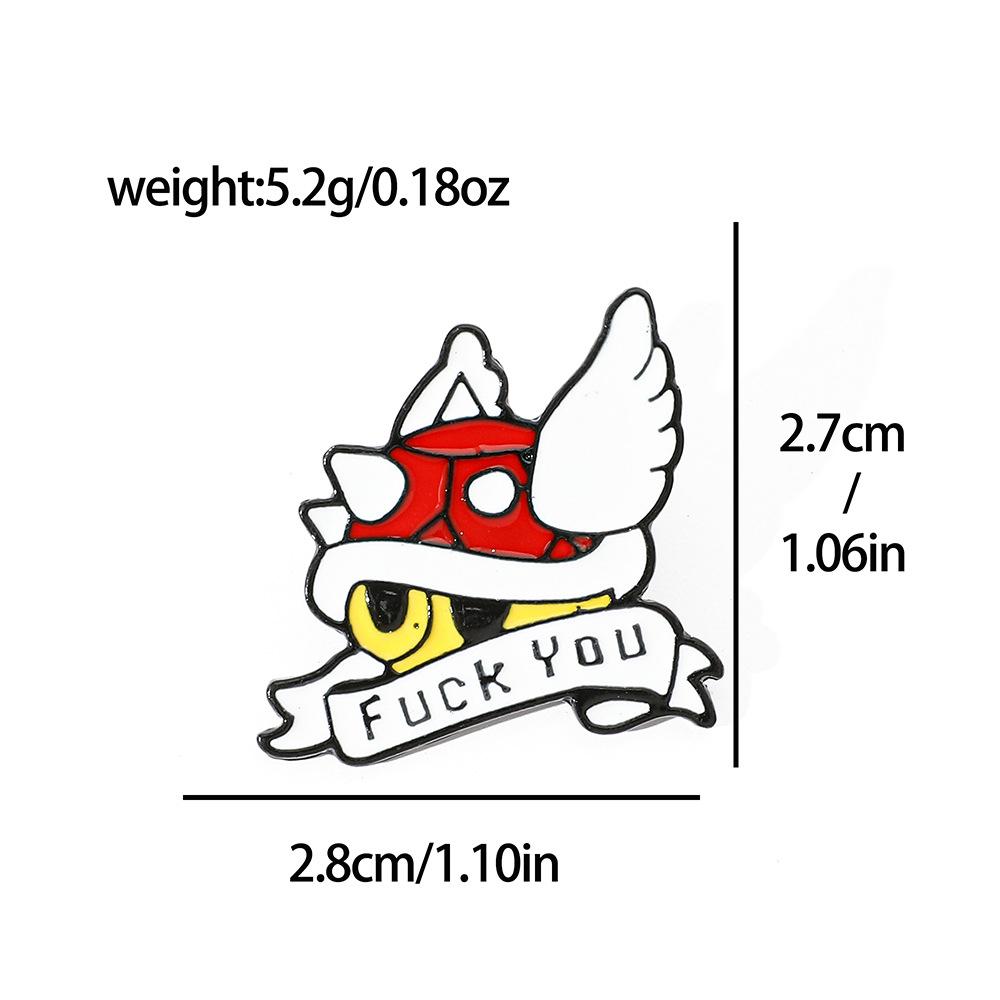 Металлический значок с персонажем Super Mario, значок-брошь из сплава