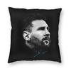 Football Messis Pillowcase Soft Fabric Cushion Cover Gift  Throw Pillow Case Cover Home Zippered Xcm