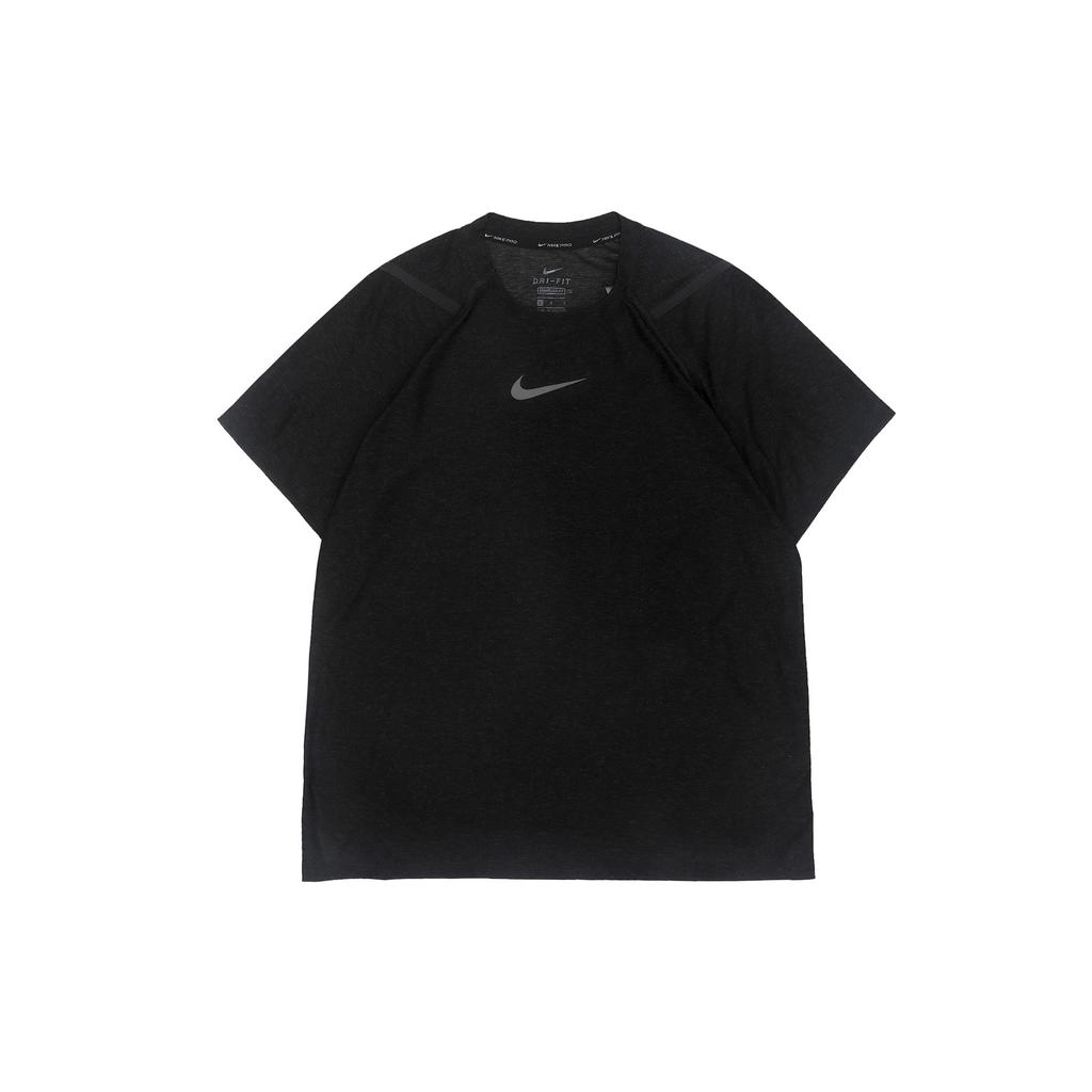 Nike T Shirts Men's Black Crew Neck Moderate Straight Fit CU4990-010
