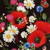 Royal Velvet Fabric Polyester For Sewing - Motif Flower Meadow