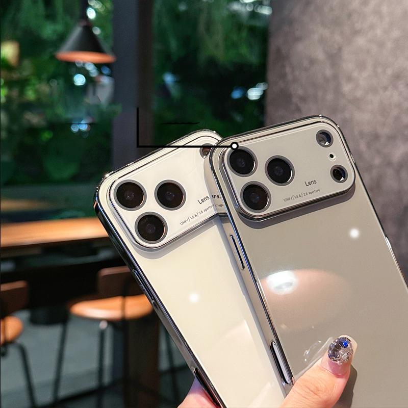 Electroplated Glass Candy Color Case For Iphone 17 Pro Max Camera Lens Protection Shockproof Back Cover For Iphone Air