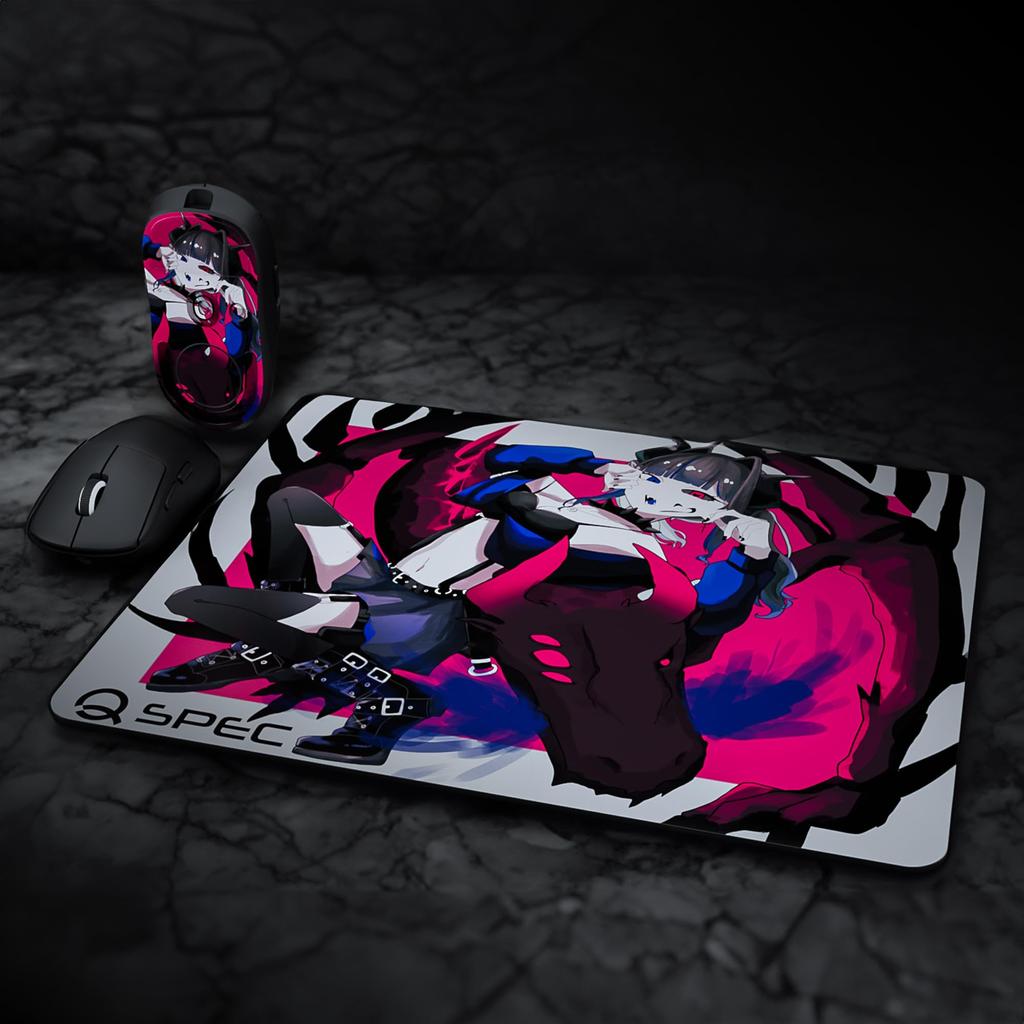 Mouse Pad para Jogos QSPEC TRACE, Qualidade Profissional, 490x420mm, 4mm Tecido, Melhora Mira e Velocidade, Colaboração