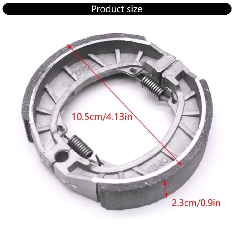 Quick Installation Motorcycle Semimetal Front Rear Brake Pad Electric Scooter Brake Shoes 105mm Motorbike Accessories