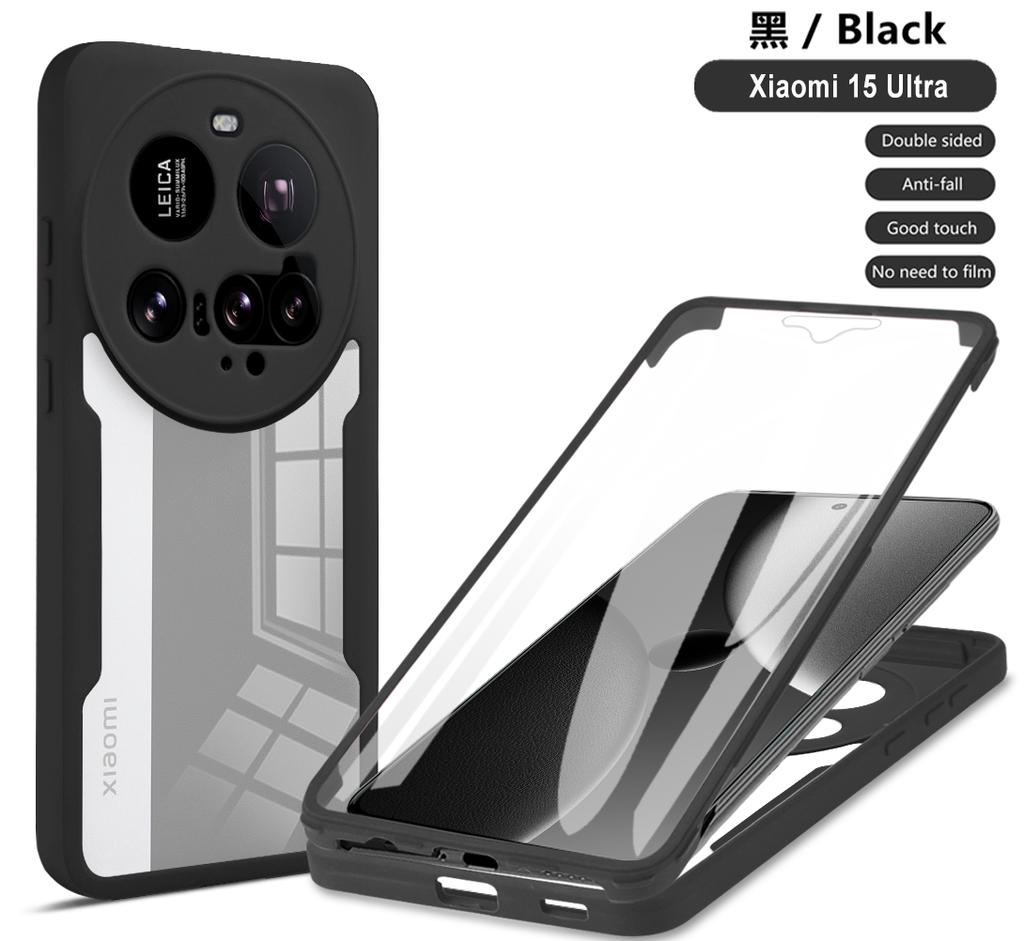 Funda For Xiaomi 15 Ultra Case 360 Full Protection Cover For Xiaomi Mi 15 Xiaomi15 Ultra Clear Screen With Silicone Bumper Coque