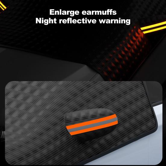 Car Windshield Snow Cover Waterproof UV-Resistant Universal Fit Simple Installation Windshield Cover Exterior Car