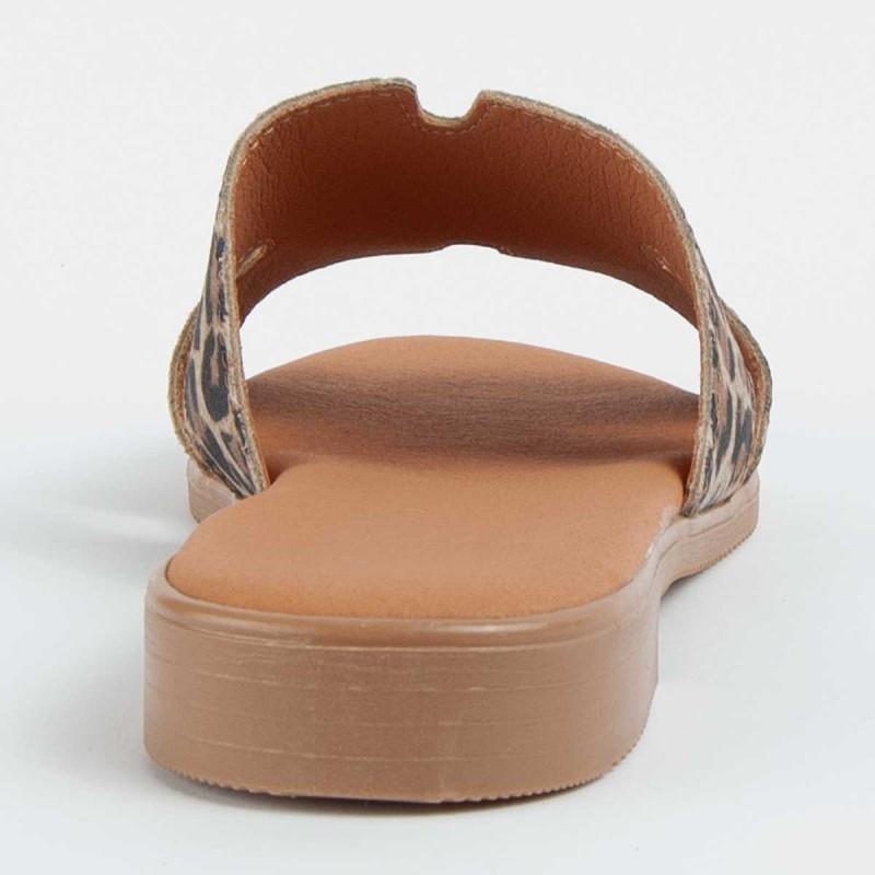 Sandalia De Piel Para Mujer. Purapiel Hacca4 102717