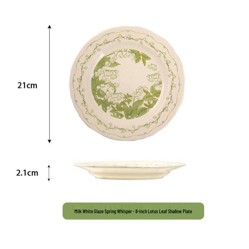 

Lily of the Valley Ceramic Dinner Plates