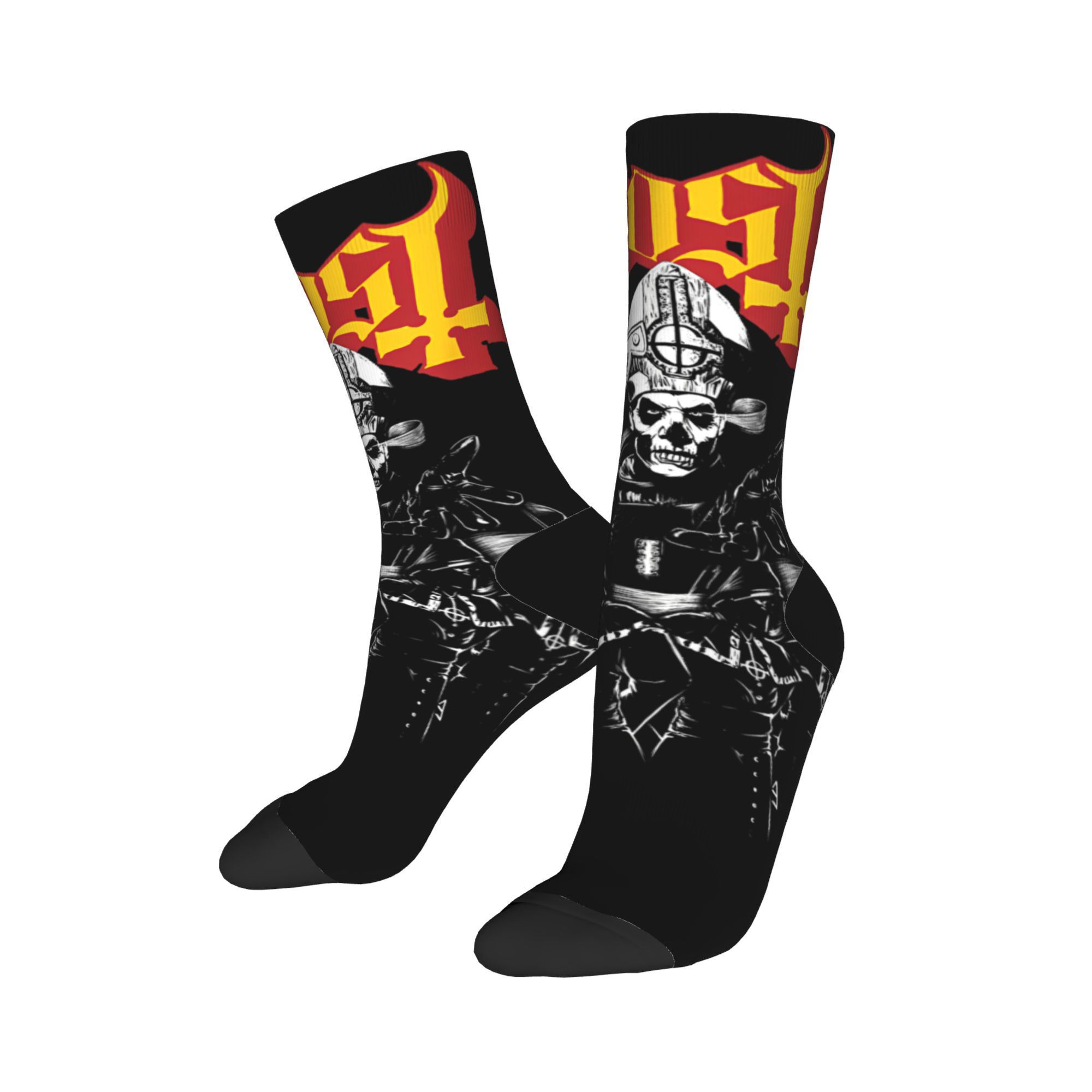

Ghost Band Cartoon Stockings Men s Socks High Quality Fashion Socks Autumn Outdoor Sports Non Slip Pattern Socks Gift one size