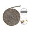 Self Adhesive Fireplace Seal Rope Fiberglass Flat Fireplace Door Gasket Heat Resistant Stove Sealing Rope Indoor Wood Burning