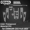 For CHANGAN CS55 PLUS CS55PLUS   Car Interior Center console Transparent TPU Protective Film Anti-scratc