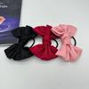 Korean Retro Satin Large Bow Elastic Hair Tie – Multi-Color Versatile Hair Accessory for Girls