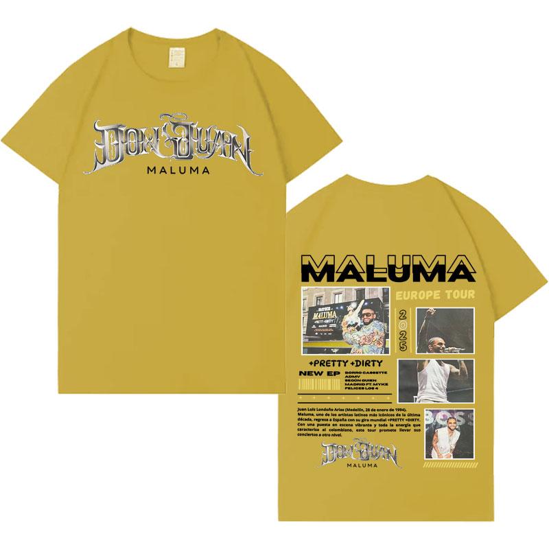 Rapper MALUMA New Album Tour Punk Tshirts Mens Women Summer Casual Hot Sale Short Sleeve T Shirts Harajuku Oversized Streetwear