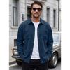 Men S Corduroy Button Up Shirt Slim Fit Casual Workwear Jacket