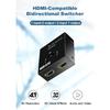 HDMI-kompatibler Switch Bidirektional 2.0 Splitter 1x2/2x1 Adapter 2 in 1 out Konverter für PS4 Pro/4/3 TV-Box 4K Switch